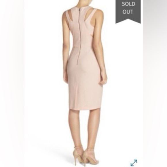 French Connection Peach Sleeveless Dress Size 0 - Picture 8 of 11